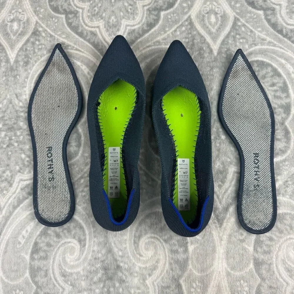 Womens Rothys Pointed Toe Flats